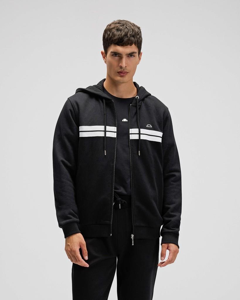 Ellesse EM617-BK Erkek Kapüşonlu Siyah Sweat