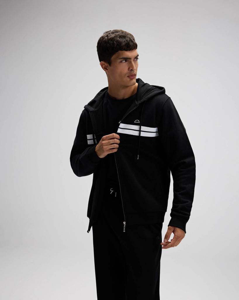 Ellesse EM617-BK Erkek Kapüşonlu Siyah Sweat