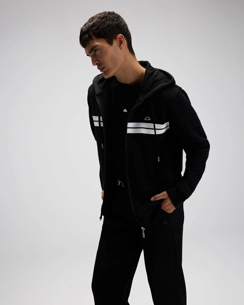 Ellesse EM617-BK Erkek Kapüşonlu Siyah Sweat