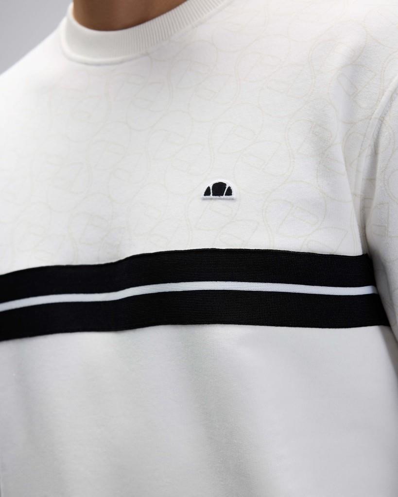 Ellesse EM618 Erkek Beyaz Sweat
