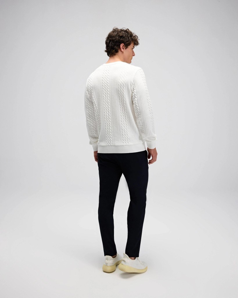 Ellesse EM623-OF Erkek Beyaz Kazak