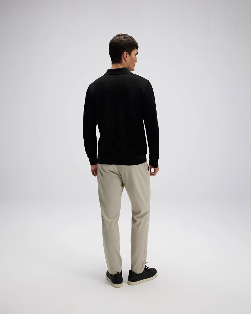 Ellesse EM633-BK Erkek Polo Yaka Siyah Sweat