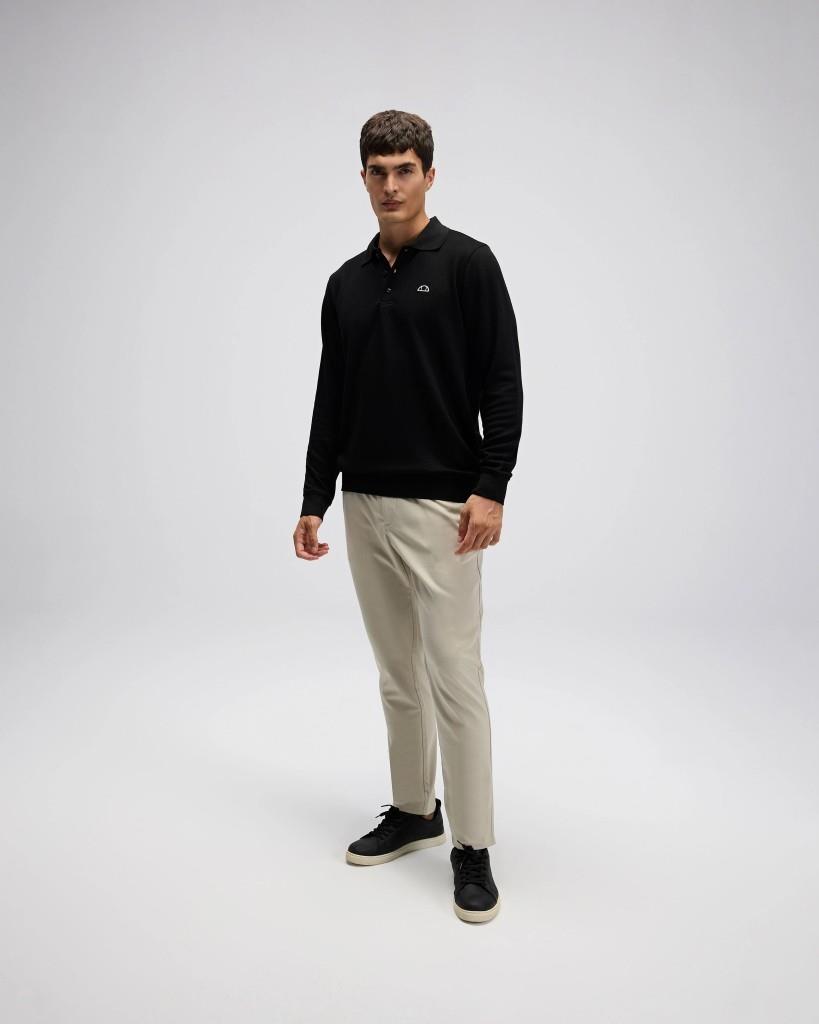 Ellesse EM633-BK Erkek Polo Yaka Siyah Sweat