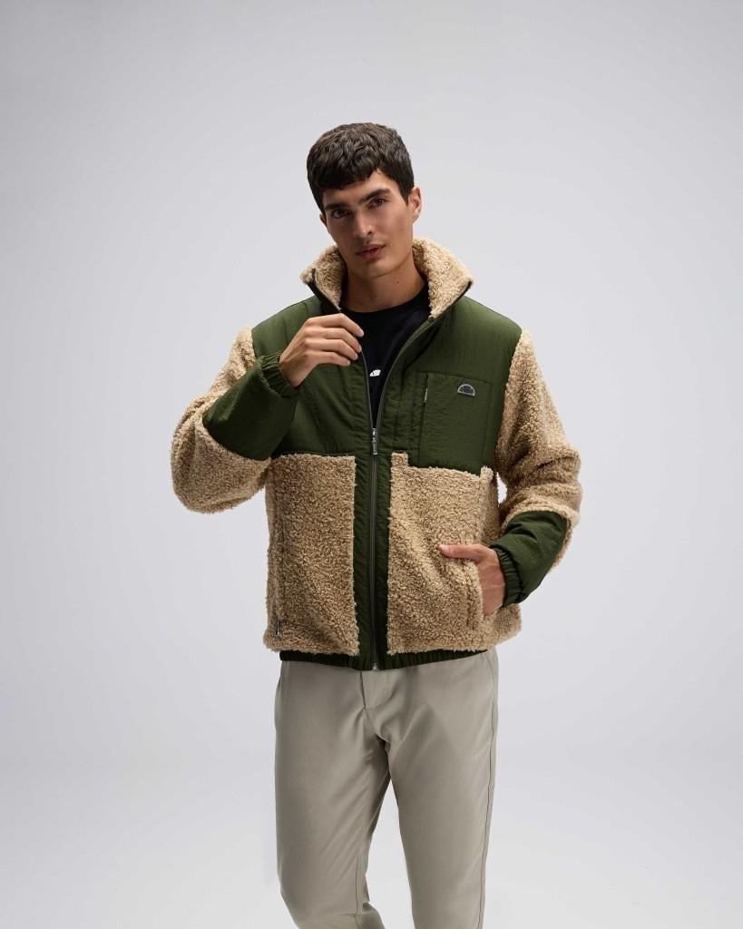 Ellesse Erkek Fermuarlı Polar Bej Mont EM511-BG