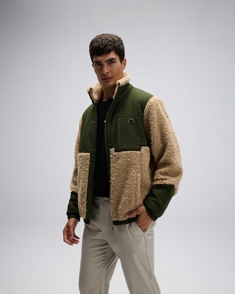 Ellesse Erkek Fermuarlı Polar Bej Mont EM511-BG