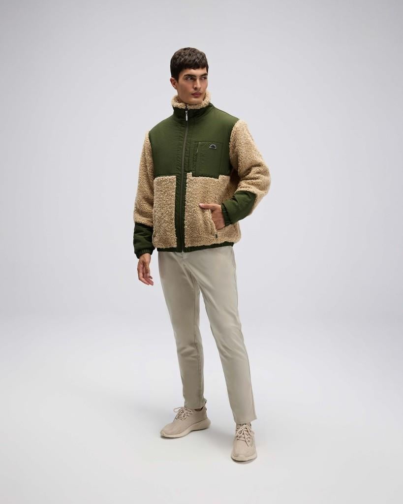 Ellesse Erkek Fermuarlı Polar Bej Mont EM511-BG