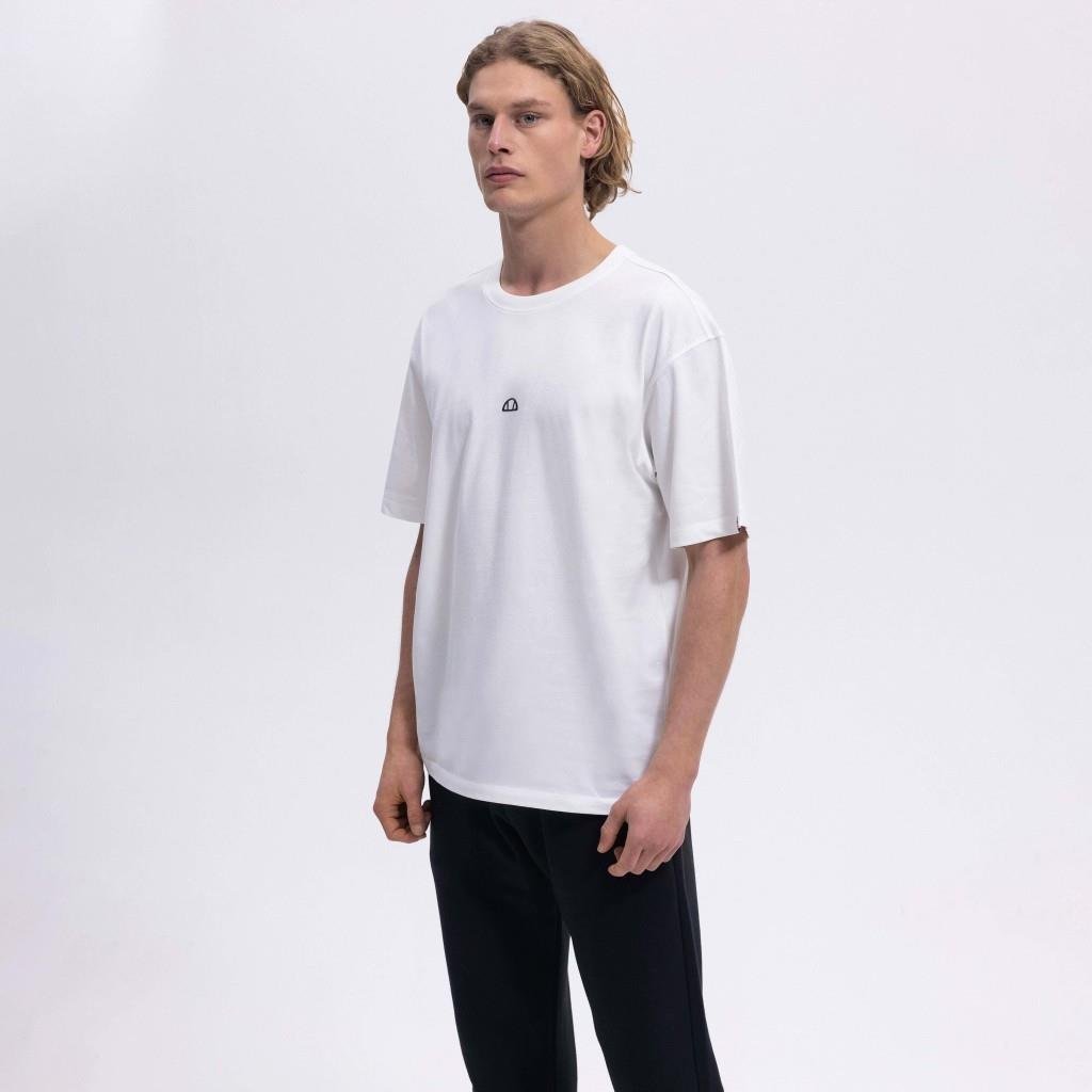 Ellesse Erkek Kırık Beyaz Oversize Tişört EM376-OF