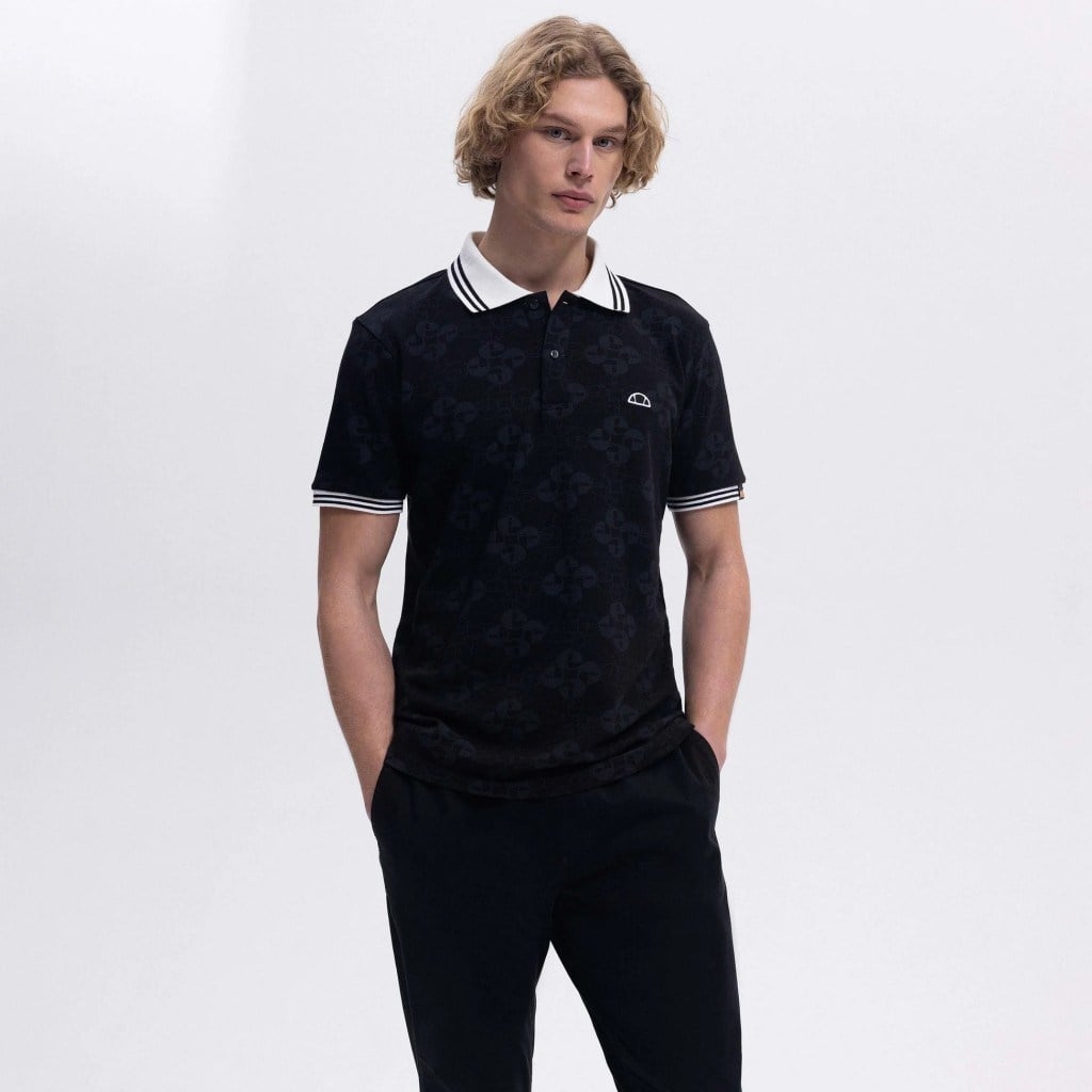 Ellesse Erkek Polo Yaka Siyah Tişört – EM381-BK