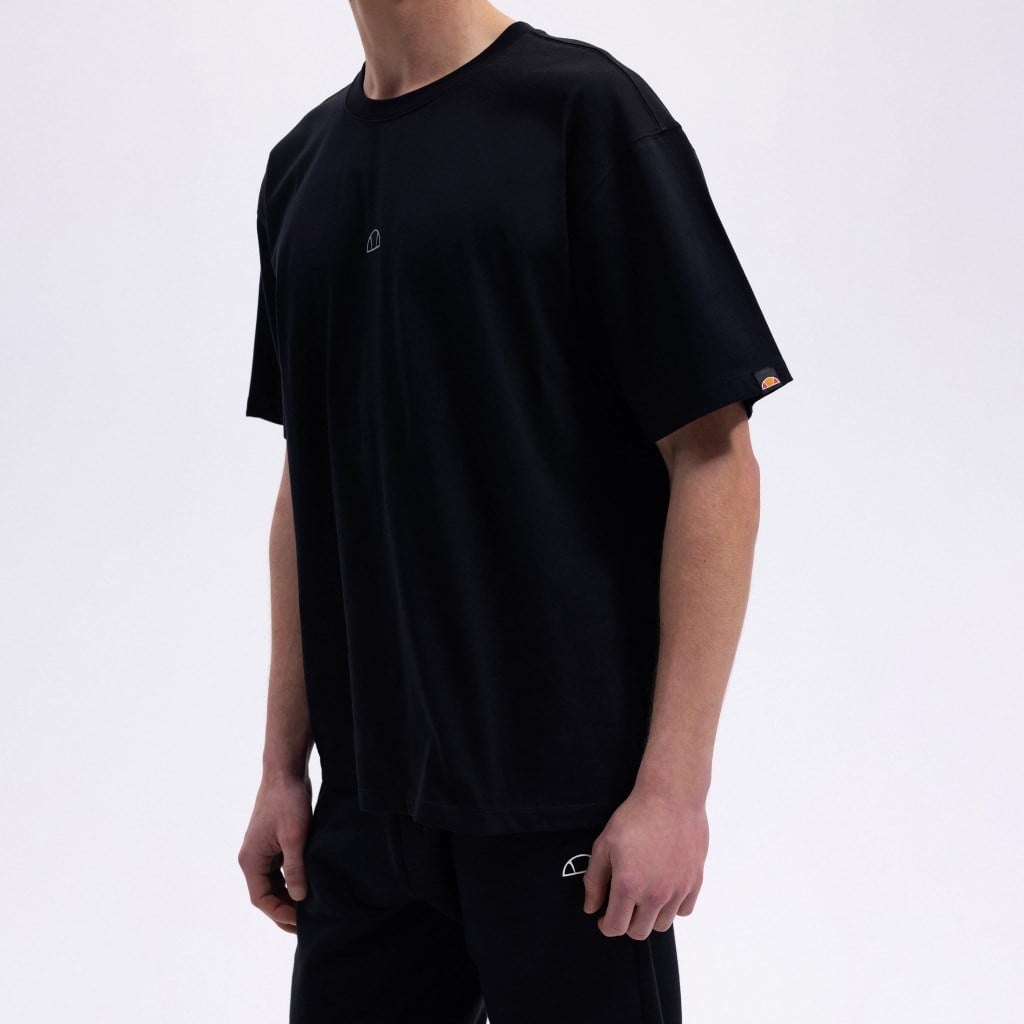 Ellesse Erkek Siyah Oversize Tişört EM376-BK
