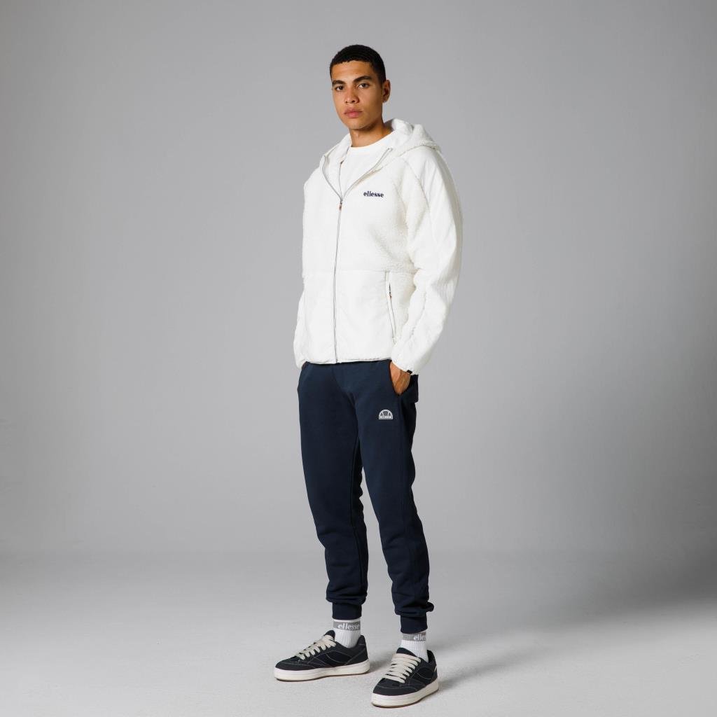 Ellesse Fermuarlı Kapüşonlu Erkek Beyaz Ceket EM250