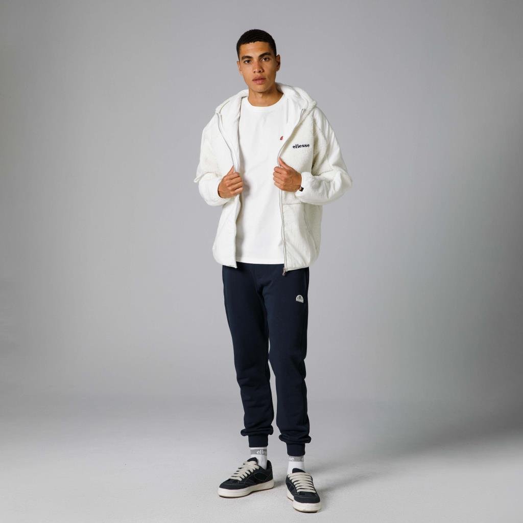 Ellesse Fermuarlı Kapüşonlu Erkek Beyaz Ceket EM250