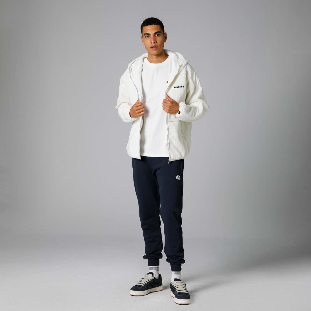 Ellesse Fermuarlı Kapüşonlu Erkek Beyaz Ceket EM250