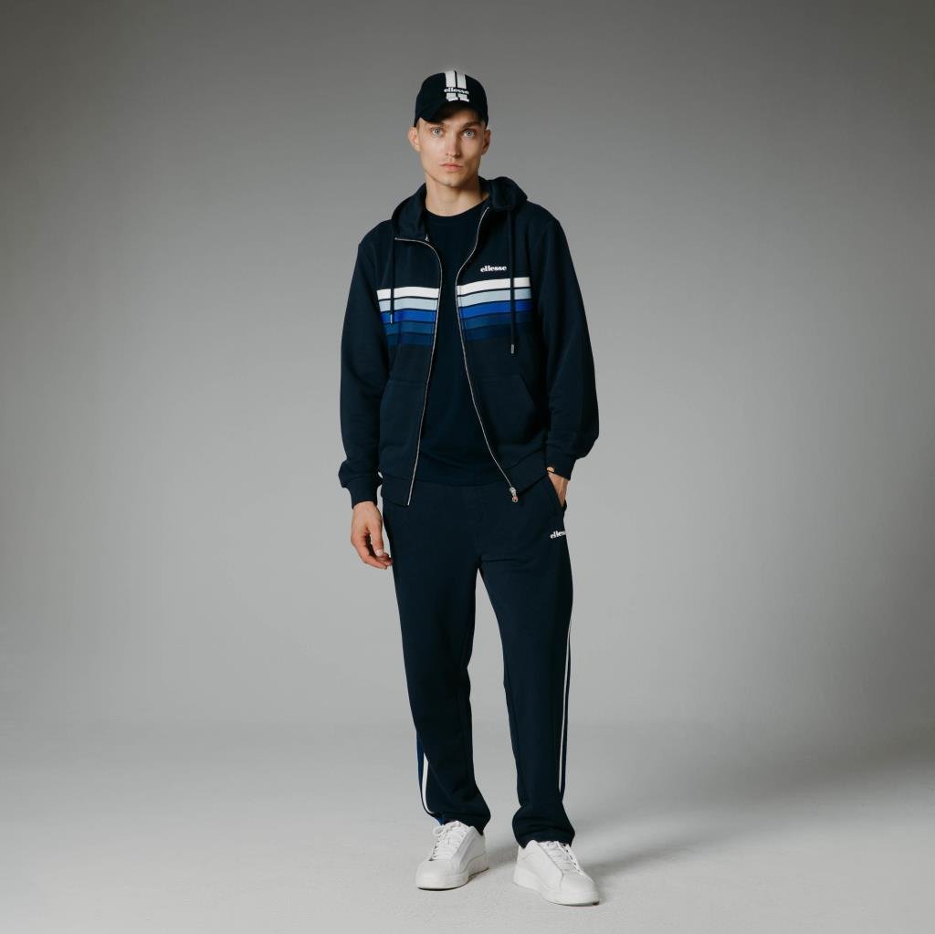 Ellesse Fermuarlı Kapüşonlu Erkek Lacivert Sweat EM260