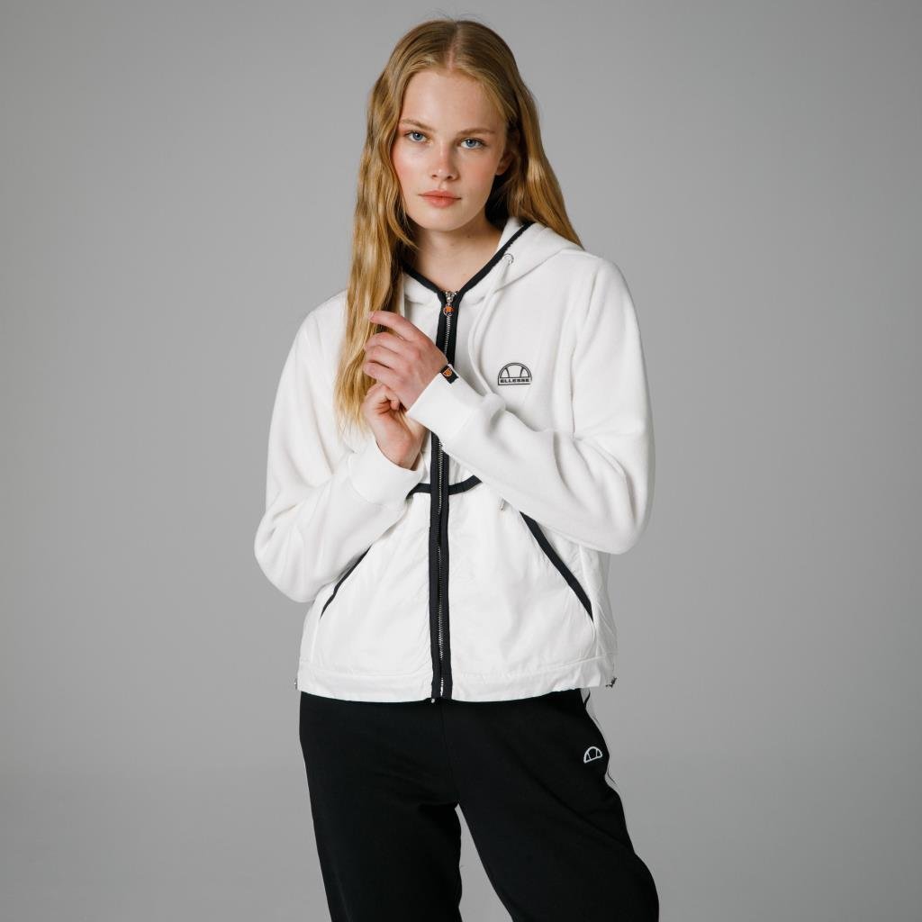 Ellesse Fermuarlı Kapüşonlu Kadın Beyaz Ceket EF188