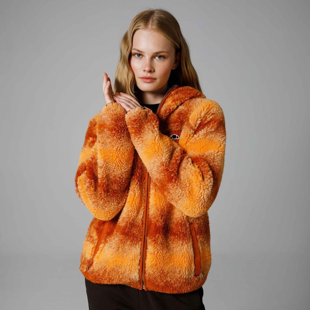 Ellesse Fermuarlı Kapüşonlu Kadın Turuncu Ceket EF162