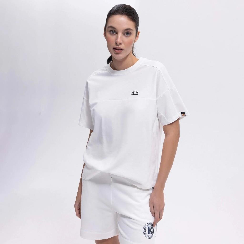 Ellesse Kadın Kırık Beyaz Oversize Pamuklu Tişört – EF394-OF