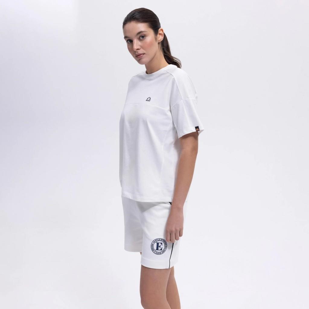 Ellesse Kadın Kırık Beyaz Oversize Pamuklu Tişört – EF394-OF