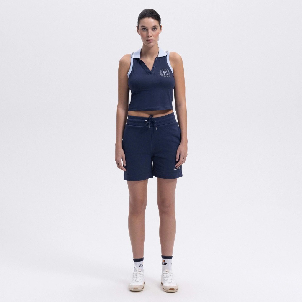 Ellesse Kadın Lacivert Pamuklu Polo Yaka Tişört – EF401-NV