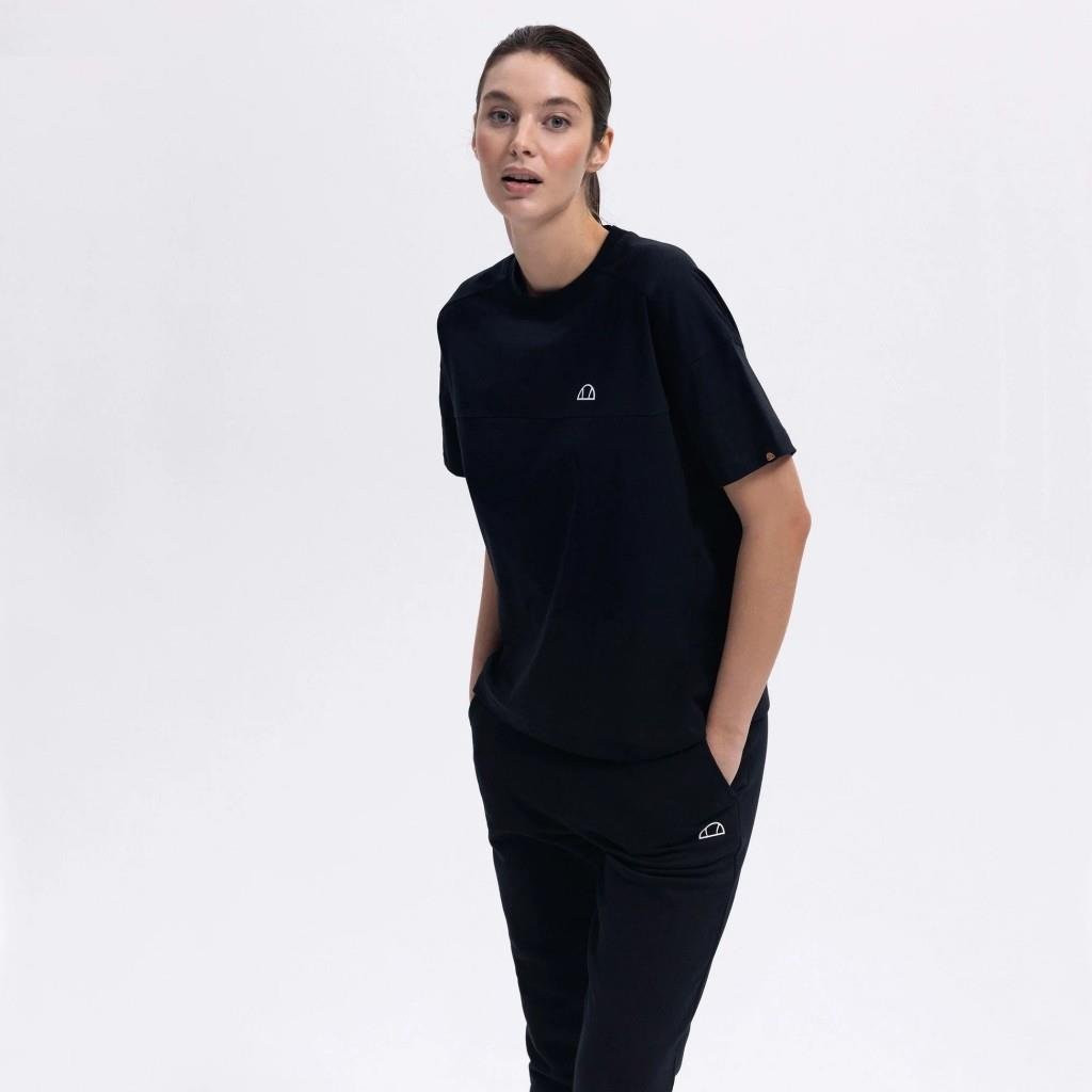 Ellesse Kadın Siyah Oversize Pamuklu Tişört –  EF394-BK