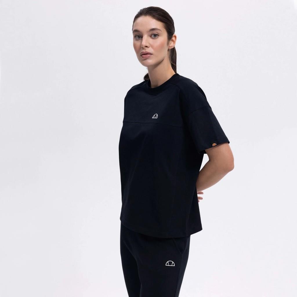 Ellesse Kadın Siyah Oversize Pamuklu Tişört –  EF394-BK