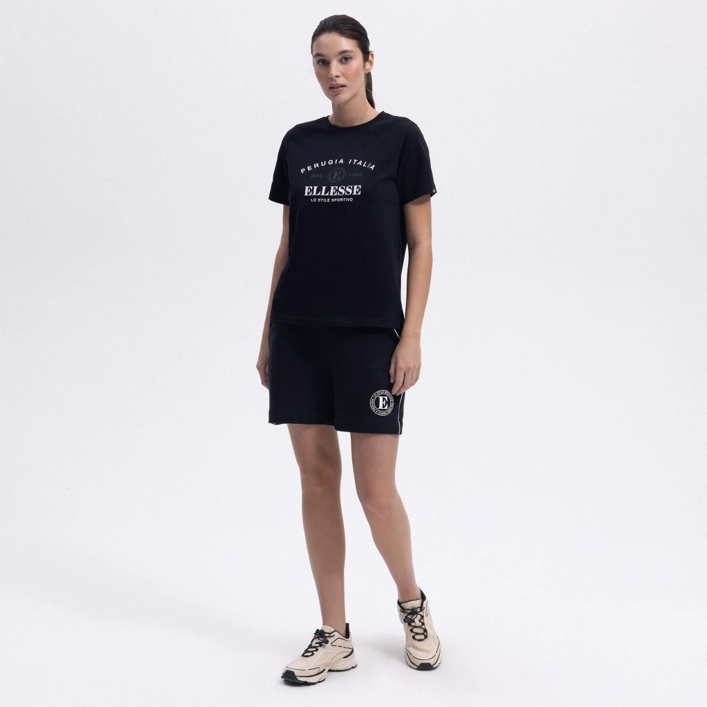 Ellesse Kadın Siyah Pamuklu Şort – EF404-BK