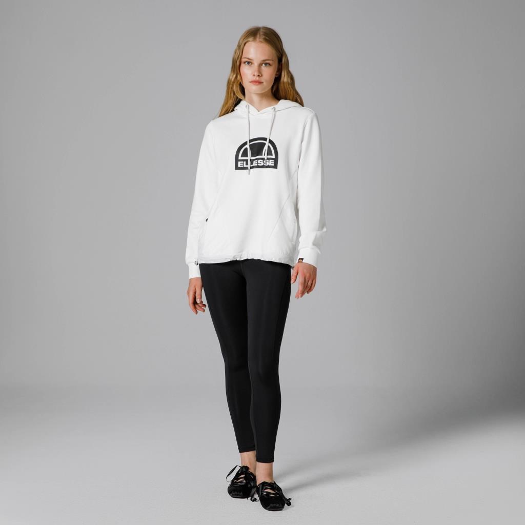 Ellesse Kapüşonlu Kadın Beyaz Sweat EF201