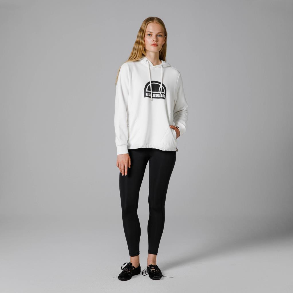 Ellesse Kapüşonlu Kadın Beyaz Sweat EF201