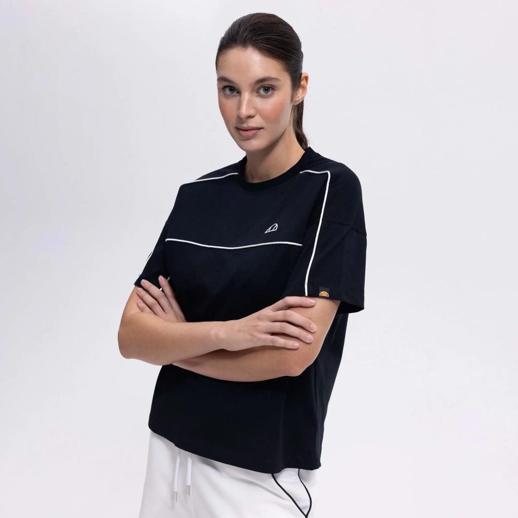 Ellesse Oversize Kadın Siyah Tişört EF389-BK