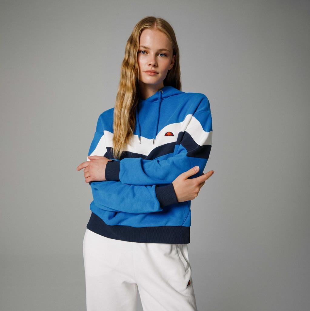 Ellesse Oversize Kapüşonlu Kadın Sax Mavi Sweat EF178
