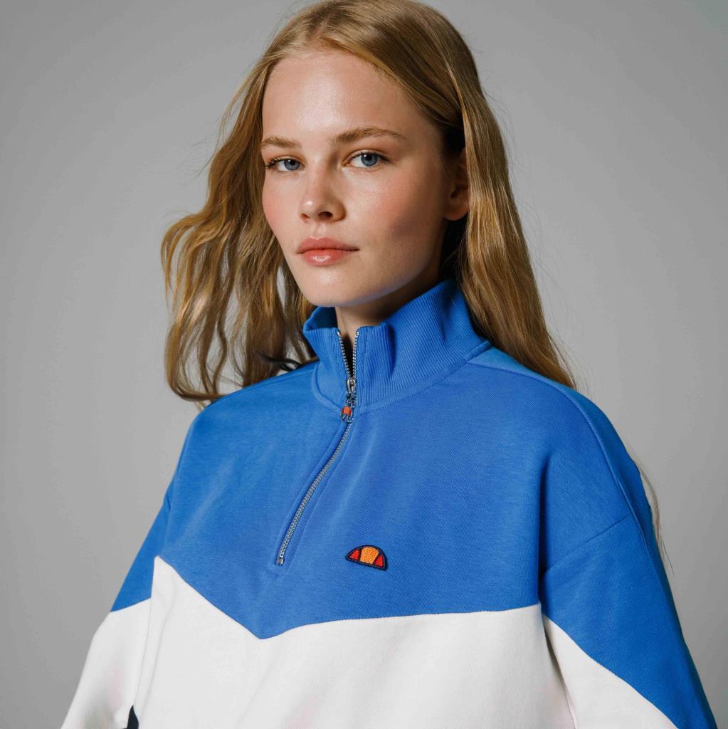 Ellesse Yarım Fermuarlı Kadın Mavi Sweat EF176