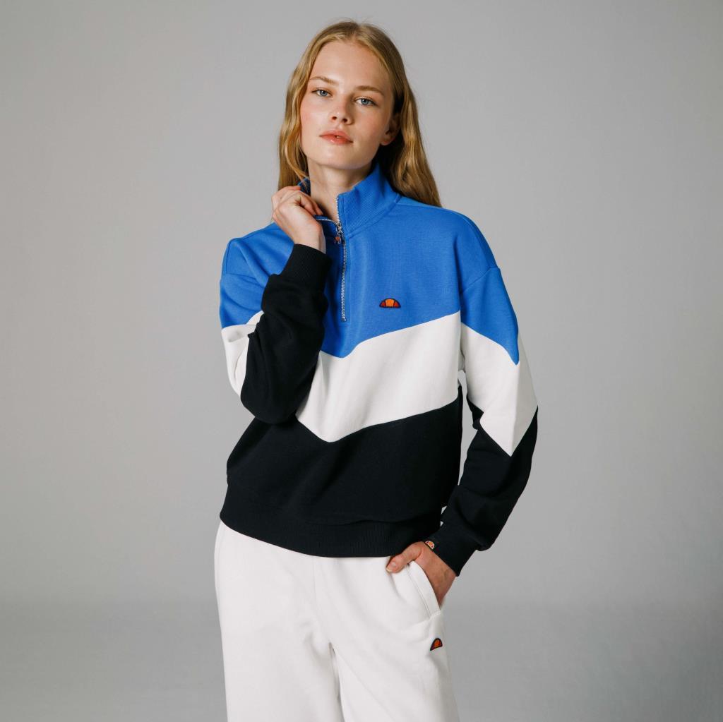 Ellesse Yarım Fermuarlı Kadın Mavi Sweat EF176