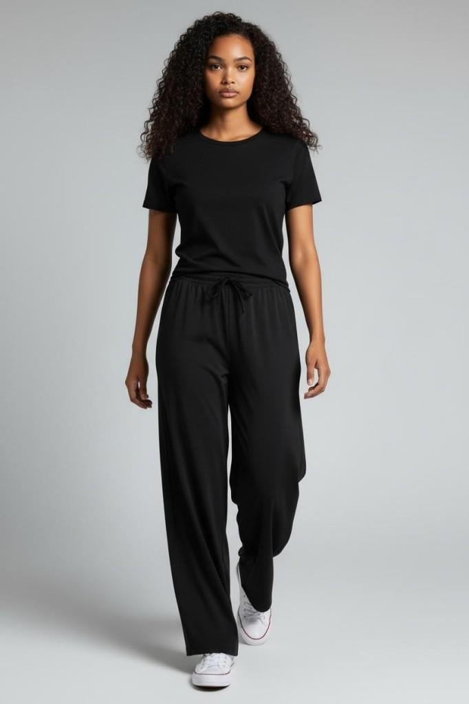 Exuma 1523127 Kadın Siyah Eşofman Altı