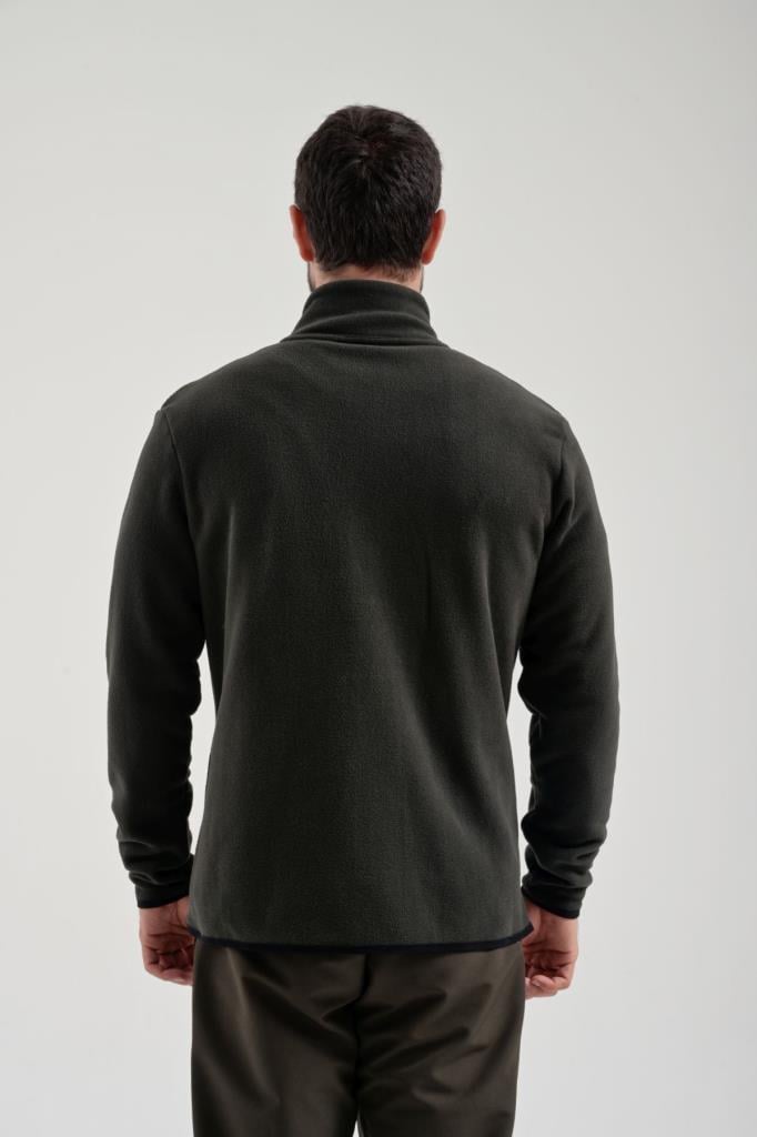 Exuma Erkek Tam Fermuarlı Polar 2312003 - Haki