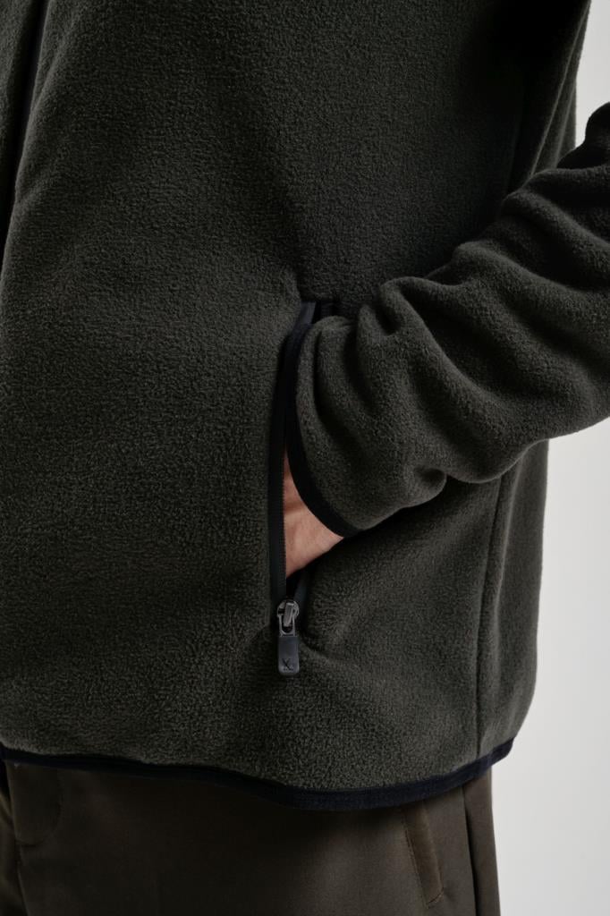 Exuma Erkek Tam Fermuarlı Polar 2312003 - Haki