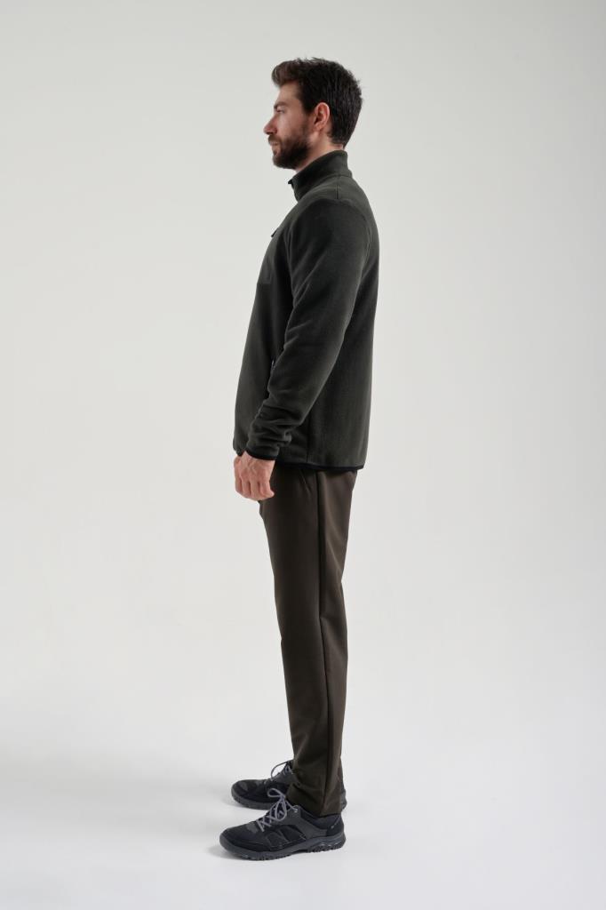 Exuma Erkek Tam Fermuarlı Polar 2312003 - Haki