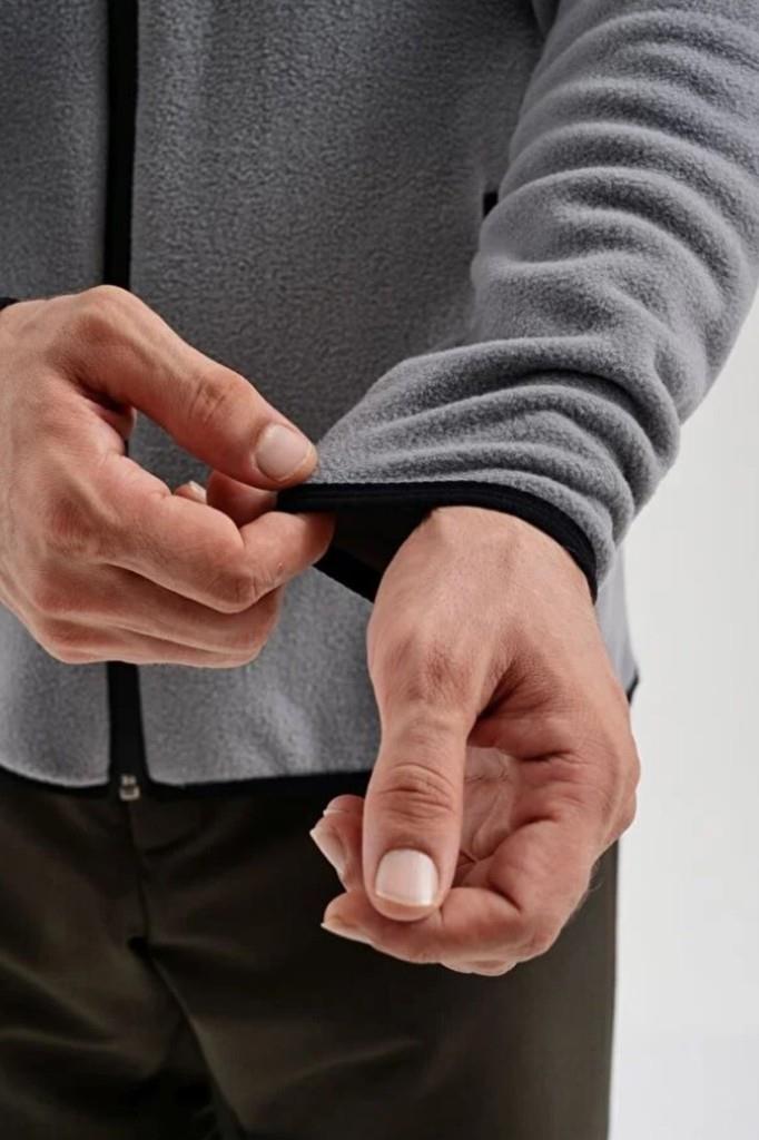 Exuma Erkek Tam Fermuarlı Polar 2312003 - Gri