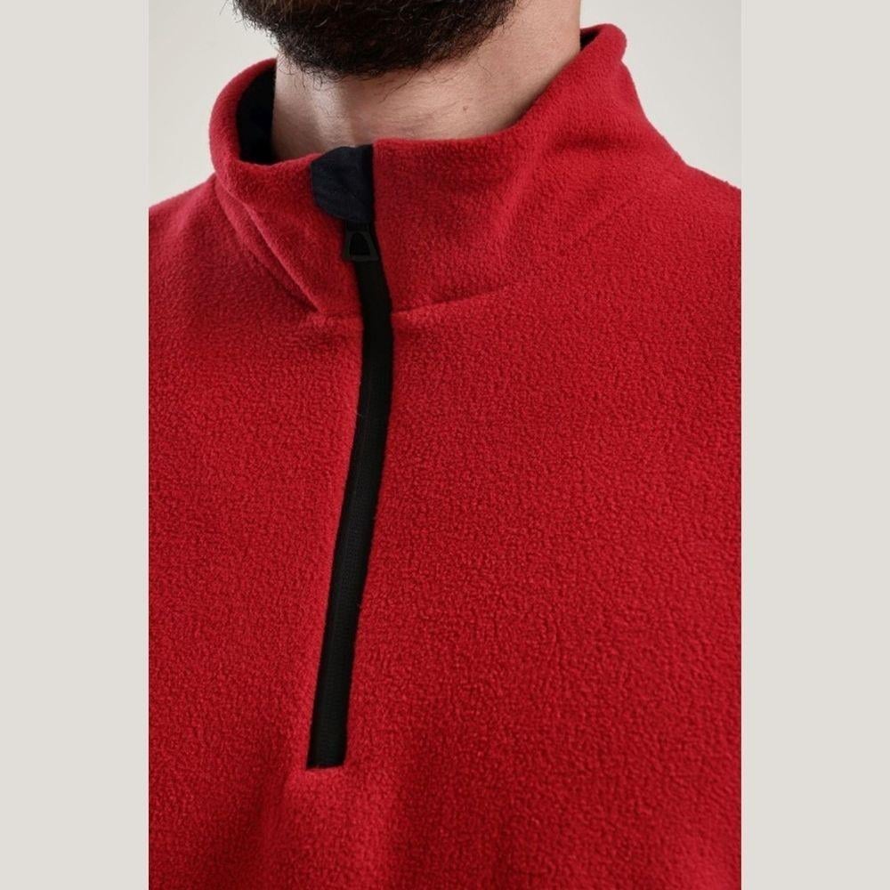 Exuma Erkek Yarım Fermuar Polar 2412001 - Kırmızı