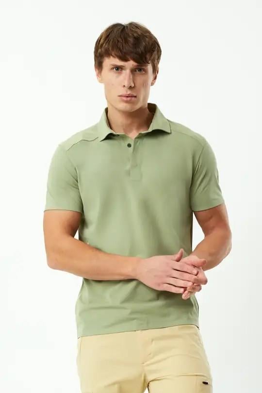Exuma Erkek Zeytin Yeşili Polo Yaka Tişört 1412034