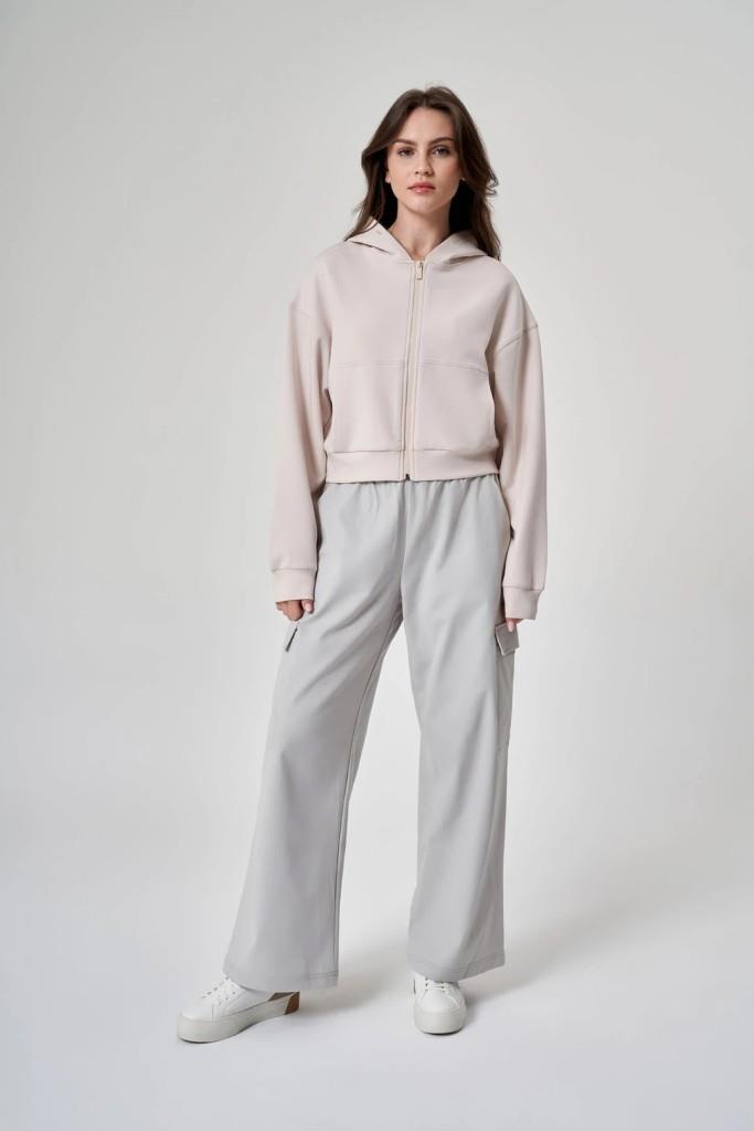 Exuma Kadın Fermuarlı Kum Rengi Sweatshirt 1529109-KUM