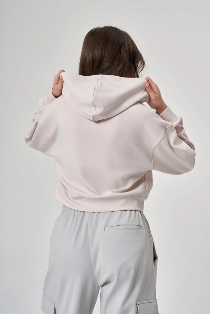 Exuma Kadın Fermuarlı Kum Rengi Sweatshirt 1529109-KUM
