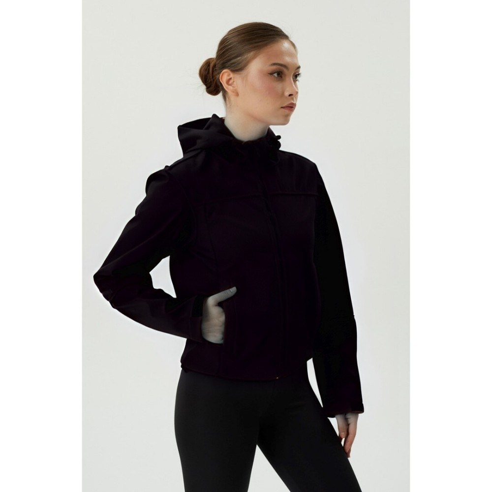 Exuma Kadın Siyah Softshell Mont 2421192