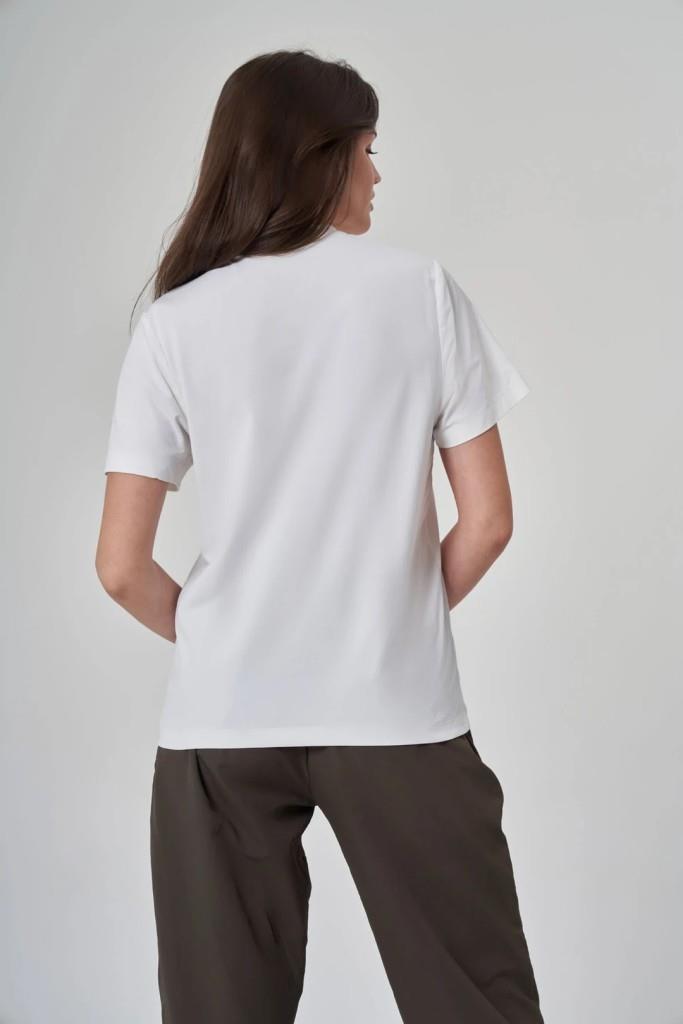 EXUMA KADIN TSHIRT-1522117 BEYAZ