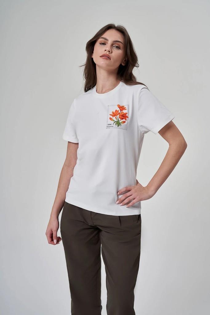 EXUMA KADIN TSHIRT-1522117 BEYAZ