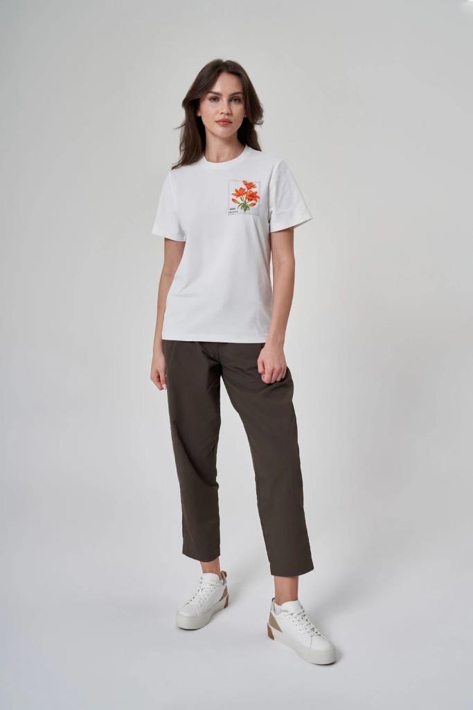 EXUMA KADIN TSHIRT-1522117 BEYAZ