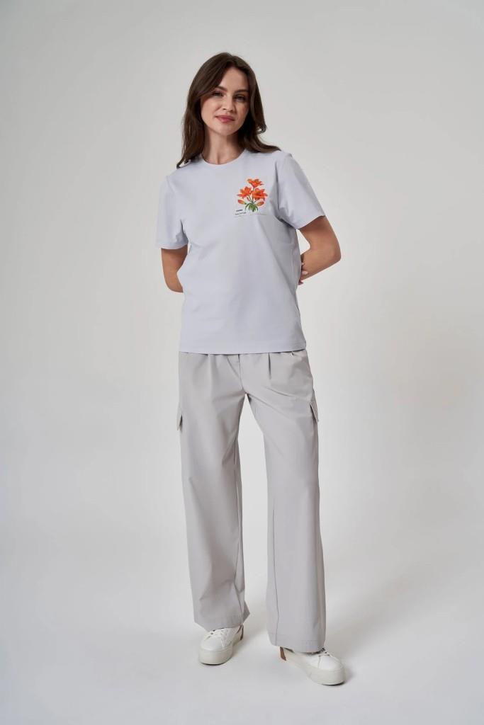 EXUMA KADIN TSHIRT-1522117 -BUZ MAVİSİ