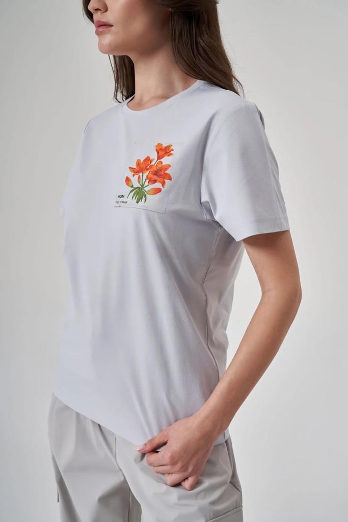 EXUMA KADIN TSHIRT-1522117 -BUZ MAVİSİ