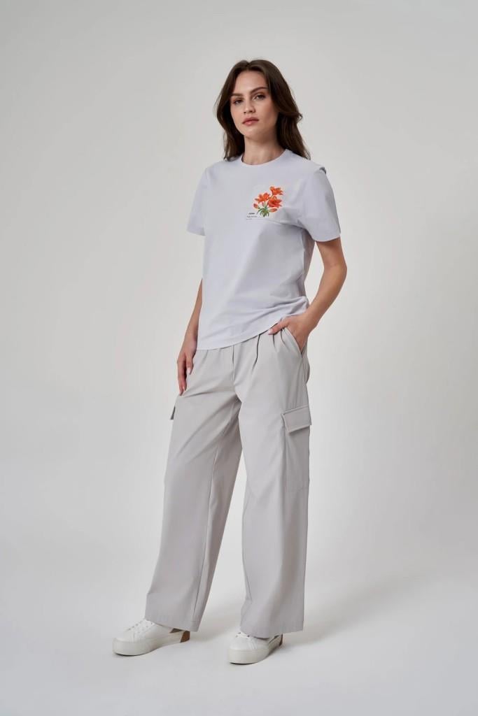 EXUMA KADIN TSHIRT-1522117 -BUZ MAVİSİ