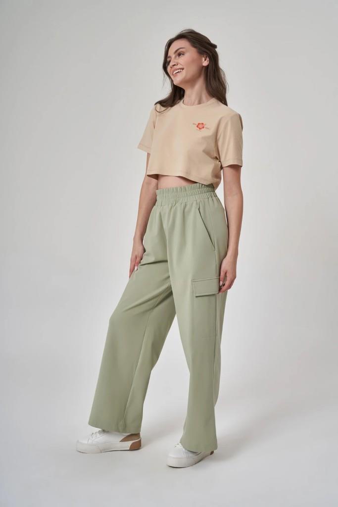 Exuma Kadın Yeşil Pantolon 1523021-YEŞİL