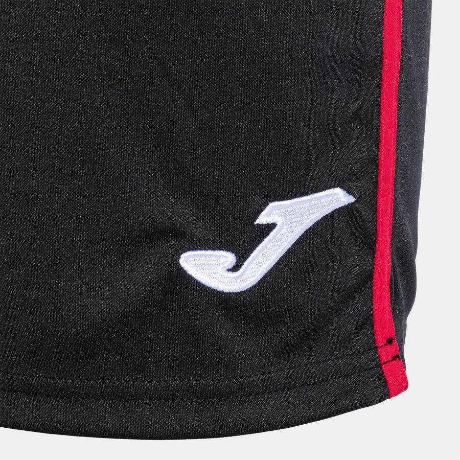 Joma 102252.106 Open III Erkek Siyah Kırmızı Tenis Şort