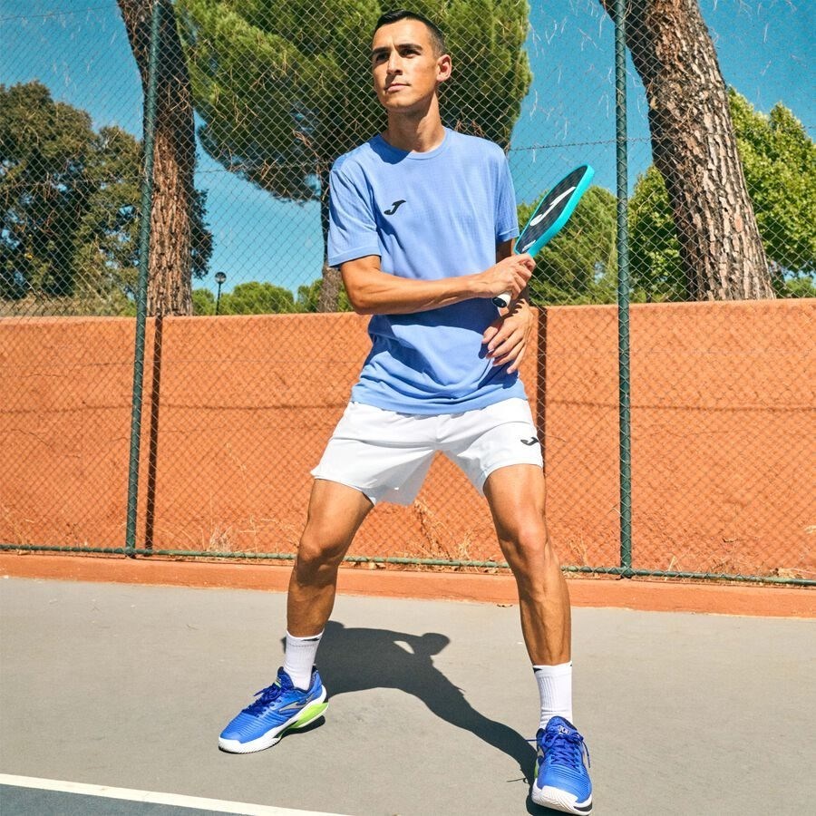 Joma 103984.715 Challenge Erkek Tenis Tişört - Açık Mavi
